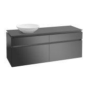 Тумба под раковину Villeroy & Boch Legato 140х55 см МДФ/ДСП глянцевый серый B58800FP