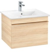 Тумба под раковину Villeroy & Boch Venticello 55,3х50,2 см ДСП вяз печатный/ручка медь A93205PN