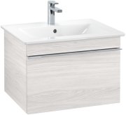 Тумба под раковину Villeroy & Boch Venticello 60,3х50,2 см ДСП/МДФ белое дерево/ручка хром A93301E8