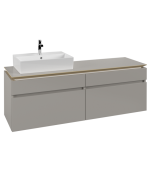 Тумба под раковину Villeroy & Boch Legato 160х55 см ДСП нежно-серый B67300VK