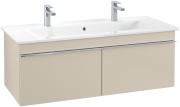 Тумба под раковину Villeroy & Boch Venticello 115,3х50,2 см ДСП мягкий серый/ручка хром A93801VK