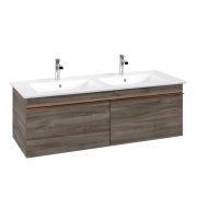 Тумба под раковину Villeroy & Boch Venticello 125,3х50,2 см ДСП каменный дуб/ручка медь A93905RK