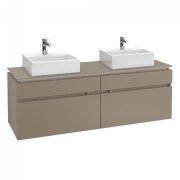 Тумба под раковину Villeroy & Boch Legato 160х55 см ДСП трюфель серый B67700VG