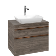 Тумба под раковину Villeroy & Boch Venticello 75,7х50,2 см ДСП каменный дуб/ручка медь A94005RK
