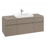 Тумба под раковину Villeroy & Boch Legato 140х55 см ДСП трюфель серый B68500VG