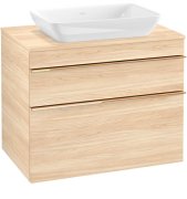 Тумба под раковину Villeroy & Boch Venticello 75,7х50,2 см ДСП вяз печатный/ручка медь A94005PN