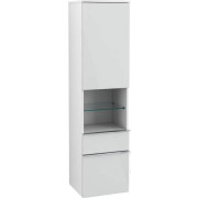 Пенал Villeroy & Boch Venticello 40,4х37,2х154,6 см петлі зліва МДФ скло глянсове біле/ручка хром A95201RE