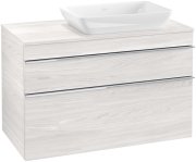 Тумба под раковину Villeroy & Boch Venticello 95,7х50,2 см ДСП/МДФ белое дерево/ручка хром A94301E8