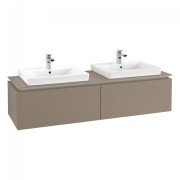 Тумба під раковину Villeroy & Boch Legato 160х38 см ДСП сірий трюфель B69200VG