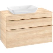 Тумба під раковину Villeroy & Boch Venticello 95,7х50,2 см ДСП в'яз друкарський/ручка мідь A94205PN