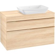 Тумба під раковину Villeroy & Boch Venticello 95,7х50,2 см ДСП в'яз друкарський/ручка мідь A94305PN