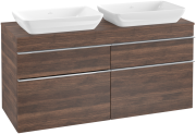 Тумба под раковину Villeroy & Boch Venticello 125,7х50,2 см ДСП дуб аризона/ручка хром A94401VH