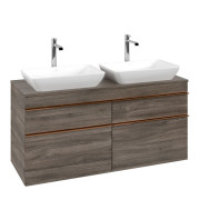 Тумба под раковину Villeroy & Boch Venticello 125,7х50,2 см ДСП каменный дуб/ручка медь A94405RK