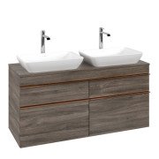 Тумба під раковину Villeroy & Boch Venticello 125,7х50,2 см ДСП кам'яний дуб/ручка мідь A94405RK