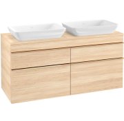 Тумба под раковину Villeroy & Boch Venticello 125,7х50,2 см ДСП вяз печатный/ручка медь A94405PN