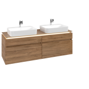 Тумба под раковину Villeroy & Boch Legato 160х55 см с подсветкой ДСП дуб канзас B768L0RH