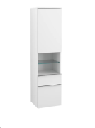 Пенал Villeroy & Boch Venticello 40,4х37,2х154,6 см петли справа ДСП/МДФ белый матовый/ручка хром A95211MS