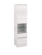 Пенал Villeroy & Boch Venticello 40,4х37,2х154,6 см петлі праворуч ДСП/МДФ біле дерево/ручка хром A95211E8