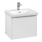 Тумба під раковину Villeroy & Boch Subway 3.0 52,3х42,9 см ДСП/алюміній білий діамант C57900VE