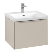 Тумба под раковину Villeroy & Boch Subway 3.0 57,2х42,9 см ДСП/алюминий серый кашемир/монохром C57702VN