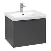 Тумба під раковину Villeroy & Boch Subway 3.0 57,2х42,9 см ДСП/алюміній графіт/монохром C57702VR