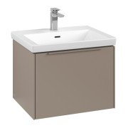 Тумба під раковину Villeroy & Boch Subway 3.0 57,2х42,9 см ДСП/алюміній тауп/монохром C57702VM