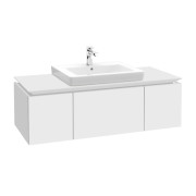 Тумба під раковину Villeroy & Boch Legato 120х38 см з підсвічуванням ДСП білий матовий B682L0MS