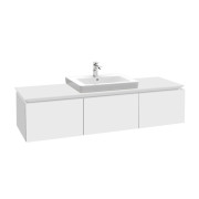 Тумба под раковину Villeroy & Boch Legato 140х38 см с подсветкой ДСП белый матовый B684L0MS