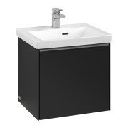 Тумба под раковину Villeroy & Boch Subway 3.0 47,3х42,9 см ДСП/алюминий черный вулкан C58000VL