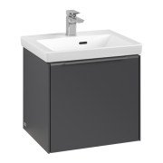 Тумба под раковину Villeroy & Boch Subway 3.0 47,3х42,9 см ДСП/алюминий графит/монохром C58002VR