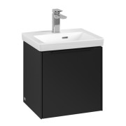 Тумба под раковину Villeroy & Boch Subway 3.0 42,3х42,9 см ДСП/алюминий черный вулкан/черный вулкан C58101VL