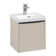 Тумба под раковину Villeroy & Boch Subway 3.0 42,3х42,9 см ДСП/алюминий серый кашемир/черный вулкан C58101VN