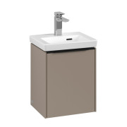 Тумба під раковину Villeroy & Boch Subway 3.0 35,1х42,9 см ДСП/алюміній тауп/чорний вулкан C58301VM