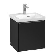 Тумба під раковину Villeroy & Boch Subway 3.0 42,3х42,9 см ДСП/алюміній чорний вулкан C58200VL