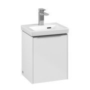 Тумба під раковину Villeroy & Boch Subway 3.0 35,1х42,9 см ДСП/алюміній білий діамант C58400VE