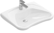 Раковина Villeroy&Boch ViCare 60х49 см без переливу санітарна кераміка CeramicPlus альпійський білий 711961R1