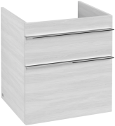 Тумба под раковину Villeroy & Boch Venticello 55,3х50,2 см ДСП/МДФ белое дерево/ручка хром A92301E8