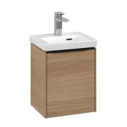 Тумба под раковину Villeroy & Boch Subway 3.0 35,1х42,9 см ДСП/алюминий дуб северный/черный вулкан C58401VJ