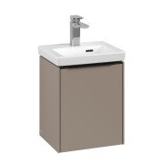 Тумба під раковину Villeroy & Boch Subway 3.0 35,1х42,9 см ДСП/алюміній тауп/чорний вулкан C58401VM