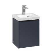 Тумба под раковину Villeroy & Boch Subway 3.0 35,1х42,9 см ДСП/алюминий морской синий/черный вулкан C58401VQ