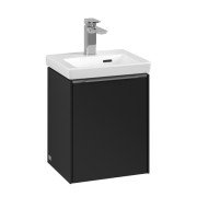 Тумба под раковину Villeroy & Boch Subway 3.0 35,1х42,9 см ДСП/алюминий черный вулкан C58400VL