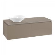 Тумба под раковину Villeroy & Boch Legato 120х38 см ДСП/ДСП трюфель серый B57900VG