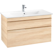 Тумба під раковину Villeroy & Boch Venticello 95,3х50,2 см ДСП в'яз друкарський/ручка мідь A92605PN