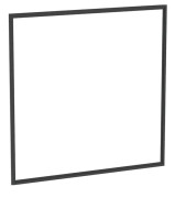 Рама для дзеркальної шафки Geberit One 60 см алюміній чорний матовий 505.841.00.3