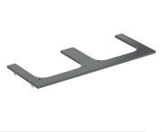 Столешница под раковину Geberit One 119х47,3 см вырез слева и справа керамогранит черный мрамор 505.165.00.2