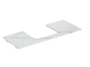 Стільниця під раковину Geberit One 119х47,3 см виріз у центрі керамограніт білий мармур 505.115.00.1