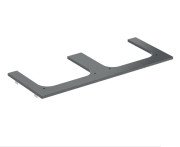 Столешница под раковину Geberit One 119х47,3 см вырез слева и справа керамогранит черный мрамор 505.165.00.2