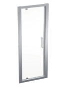 Душевая дверь Geberit Geo поворотная 85–90 см прозрачное стекло/серебристый профиль 560.125.00.2