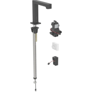 Смеситель для раковины Geberit Brenta питание от сети для функционального блока скрытого монтажа латунь черный матовый 116.192.14.1