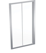 Душевая дверь Geberit Geo раздвижная 105–110 см прозрачное стекло/серебристый профиль 560.143.00.2